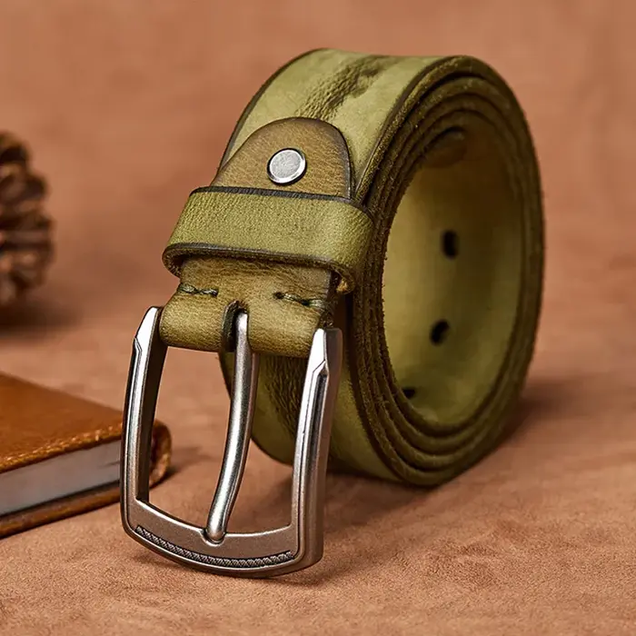 MEDYLA – ceinture en cuir pour hommes, boucle ardillon en alliage, ceintures en cuir avancé pour Jea