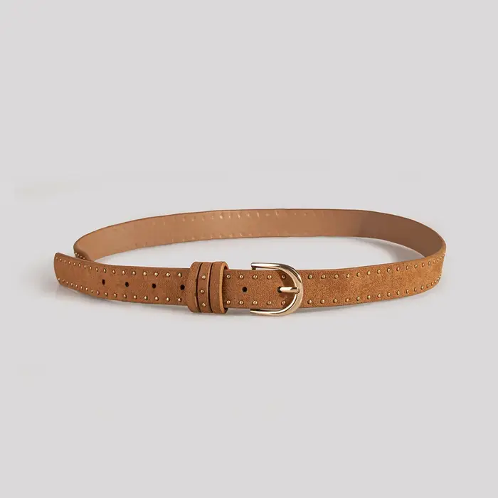 Ceinture de Cowgirl en daim couleur mûrier pour femmes