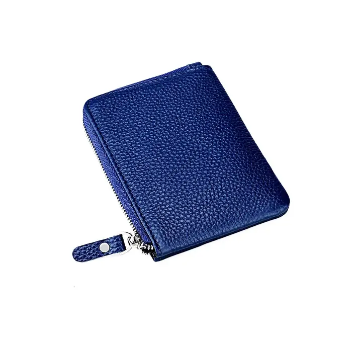 Portefeuille en cuir véritable tendance pour femmes
