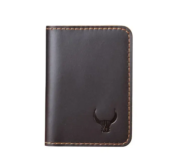 Porte-cartes de crédit en cuir fait à la main pour hommes