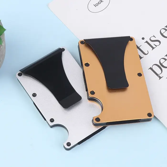 Portefeuille fin minimaliste pour hommes et femmes