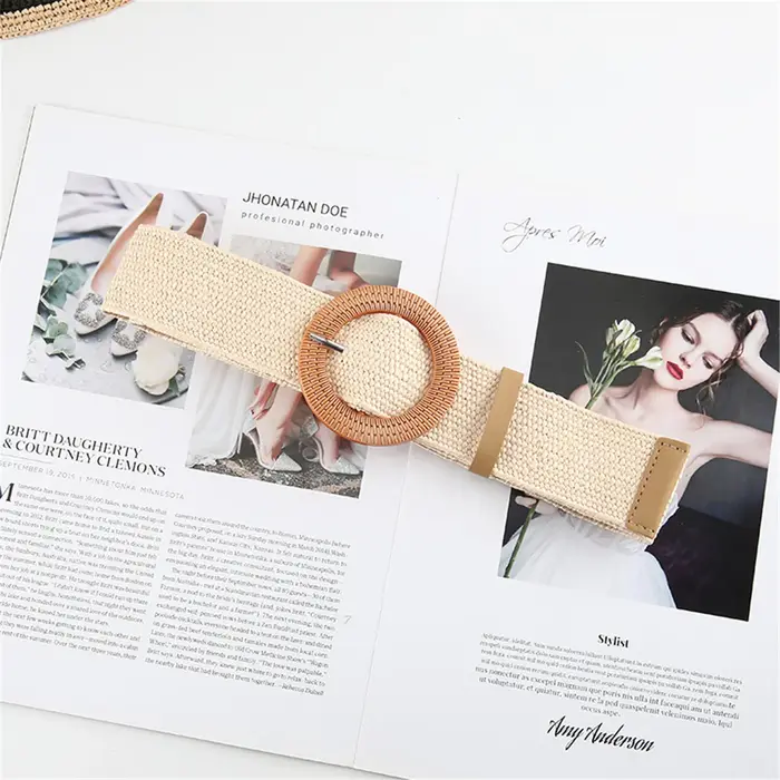 Ceinture en raphia