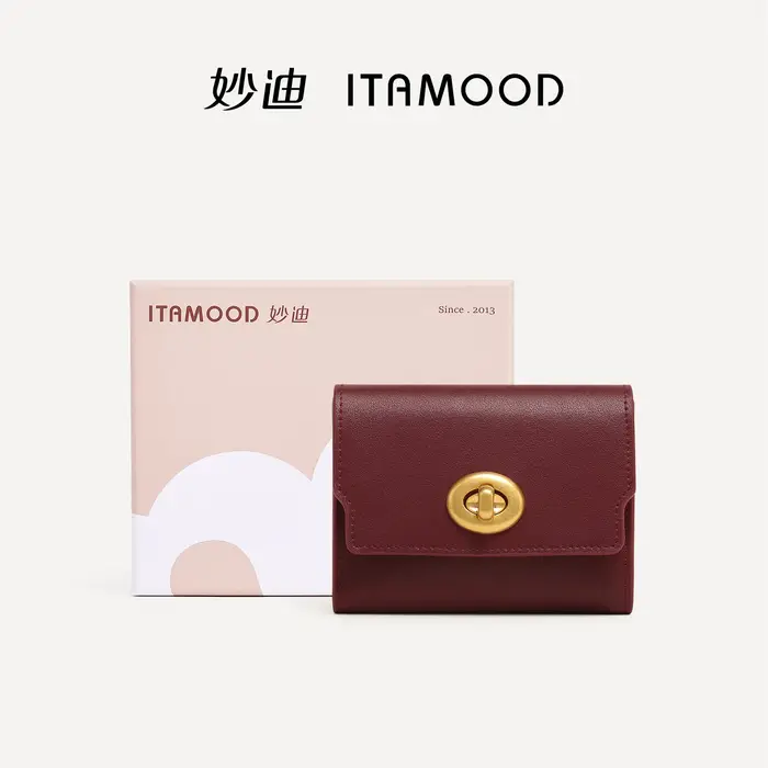 ITAMOOD – portefeuille rouge pour femmes