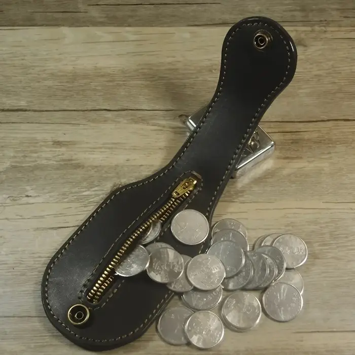 KISMISRetro-Porte-monnaie en cuir pour hommes et femmes