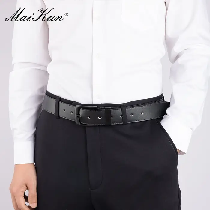 Maikun hommes tenue décontractée ceinture alliage boucle ardillon
