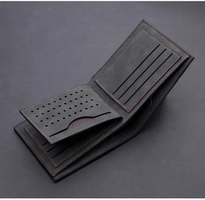 Portefeuille personnalisé pour hommes avec nom gravé