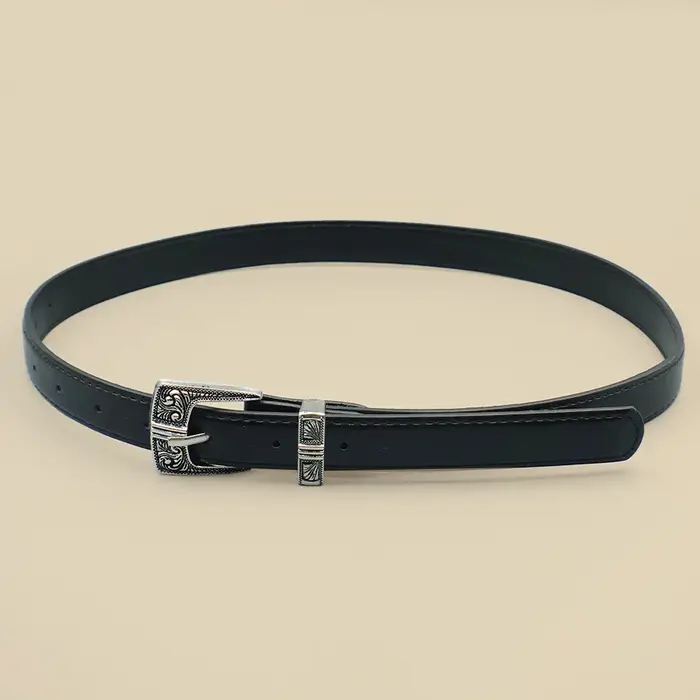 Ceinture pour femmes à bordure noire