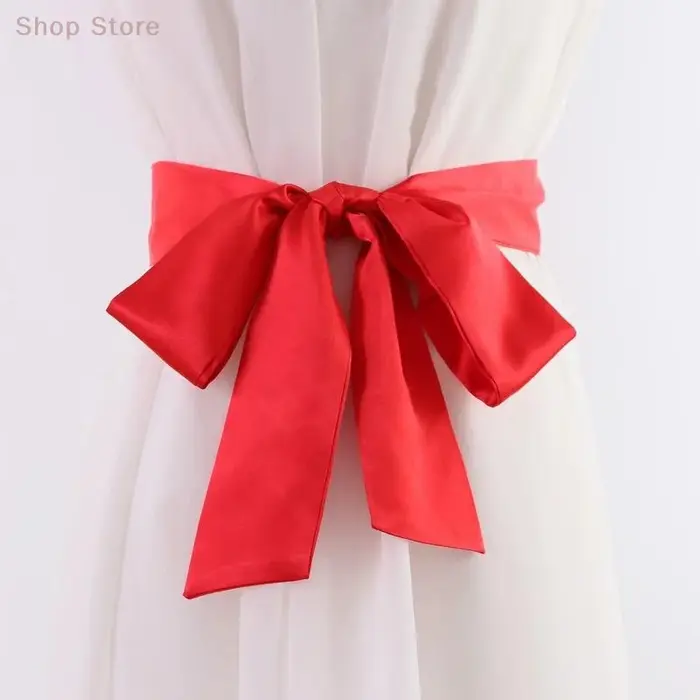 Ceinture élégante en ruban de couleur unie pour jupes et jeans ; Idéal pour les robes de mariage et de demoiselles d'honneur