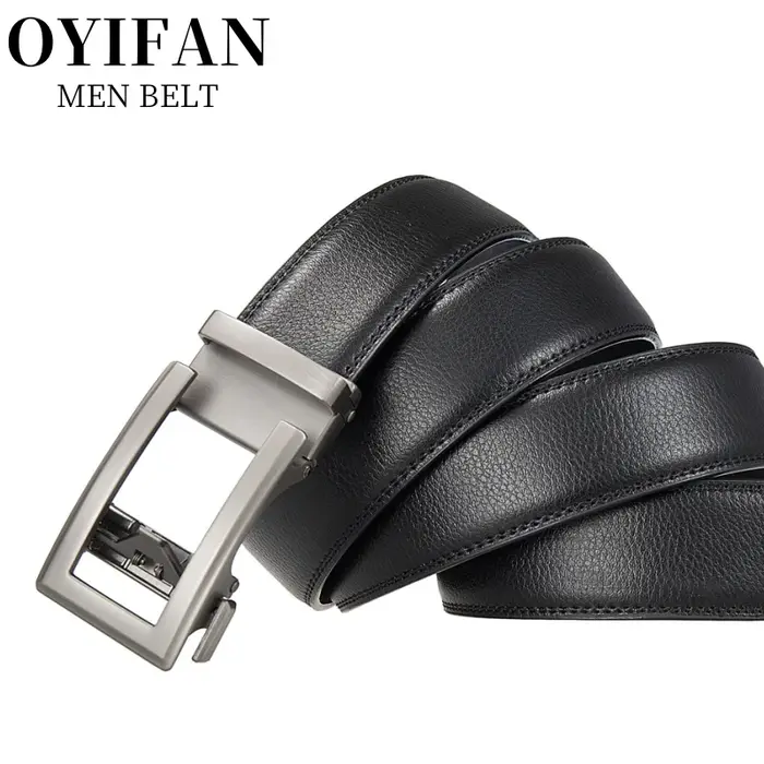 Ceinture à boucle automatique de créateur de mode pour hommes