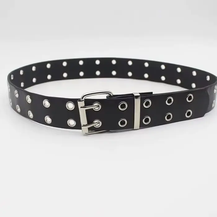 Ceinture à rivets style punk tendance, ceinture décorative polyvalente pour jeans, ceinture personna