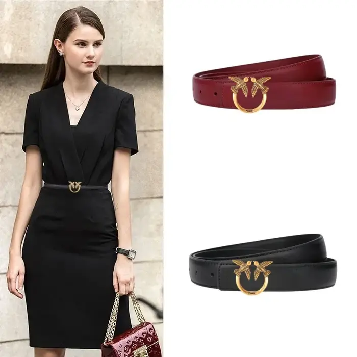 Ceinture de luxe Pinko pour femme 2026 en PU