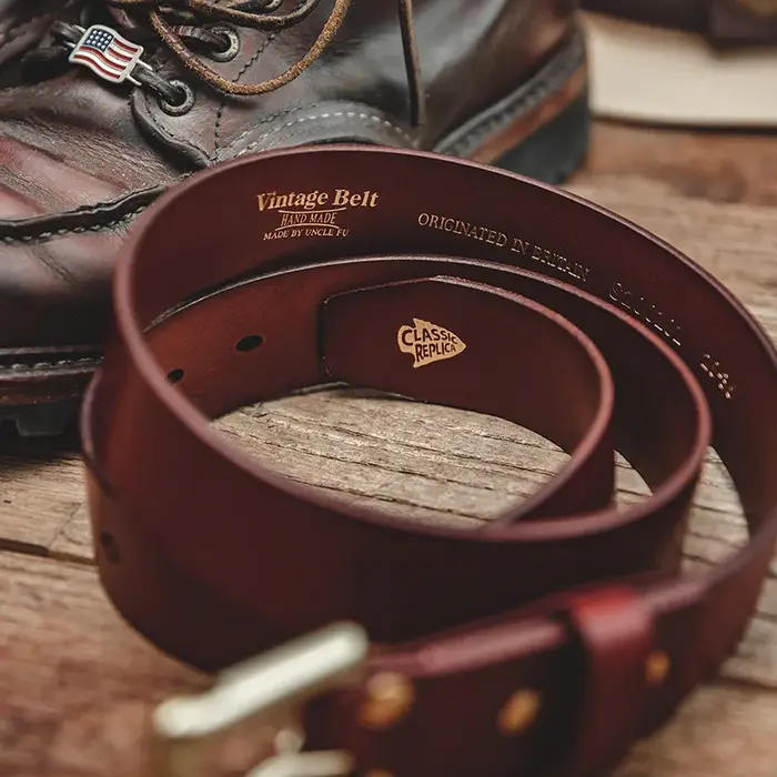 Maden-Ceinture en cuir de vache pour homme