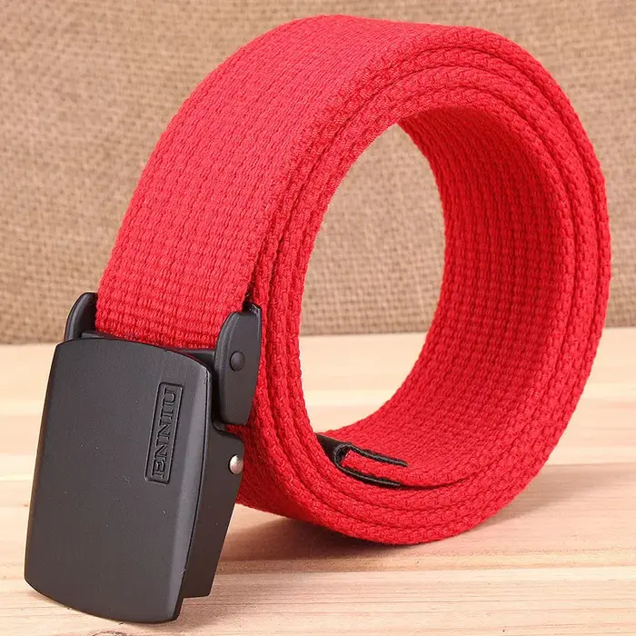 Ceinture en toile épaisse décontractée pour homme, style coréen, tendance, pour pantalon cargo
