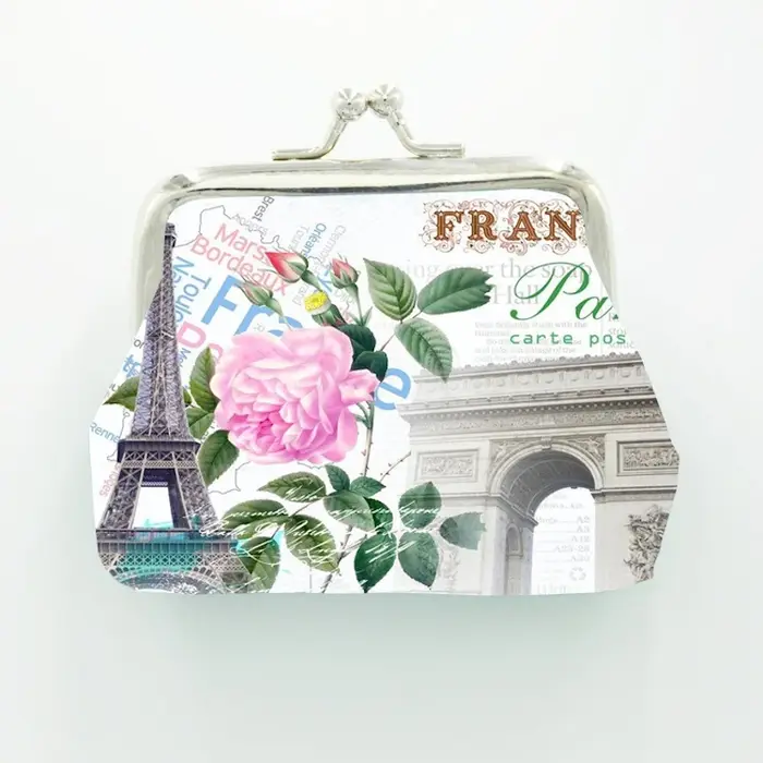 Porte-monnaie en cuir PU personnalisé