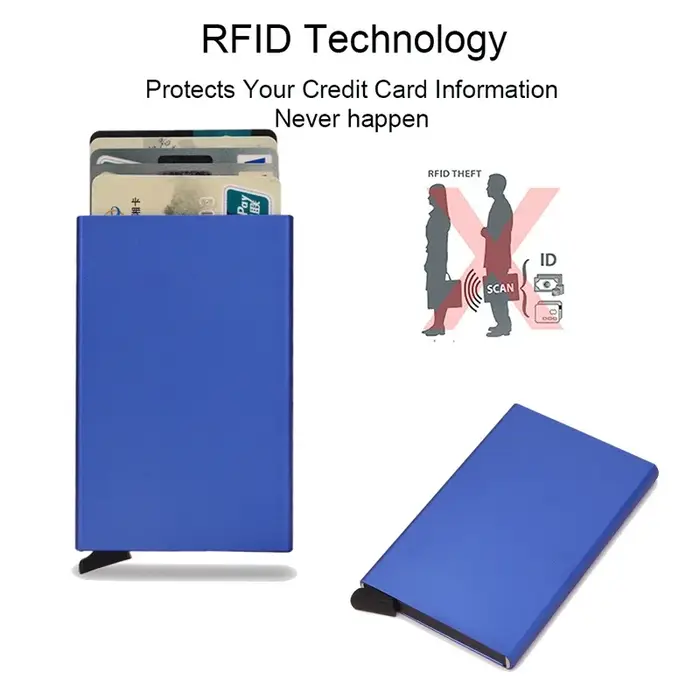 Porte-cartes de crédit Rfid pour hommes et femmes
