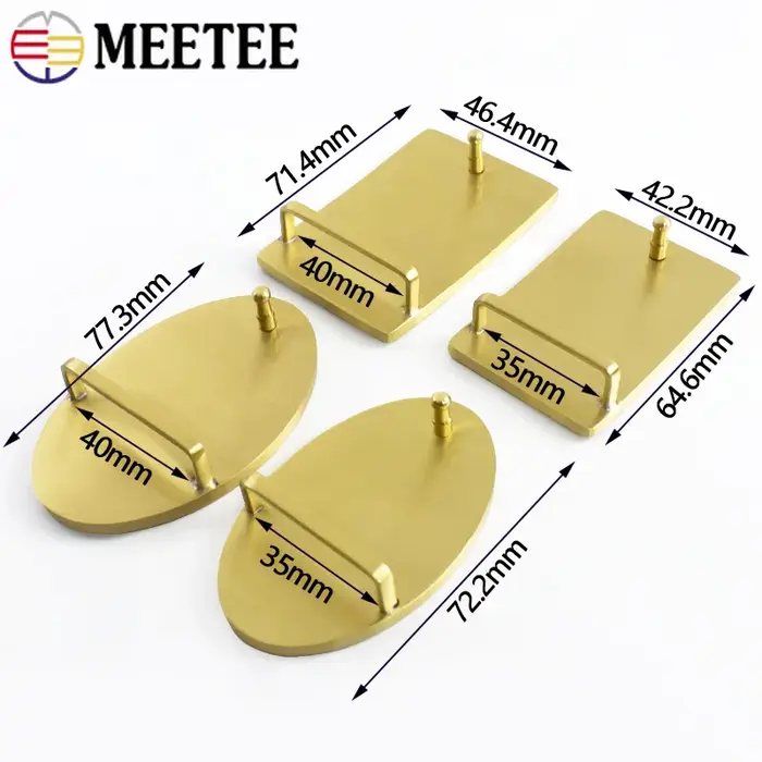 Boucles de ceinture en laiton massif 35mm/40mm