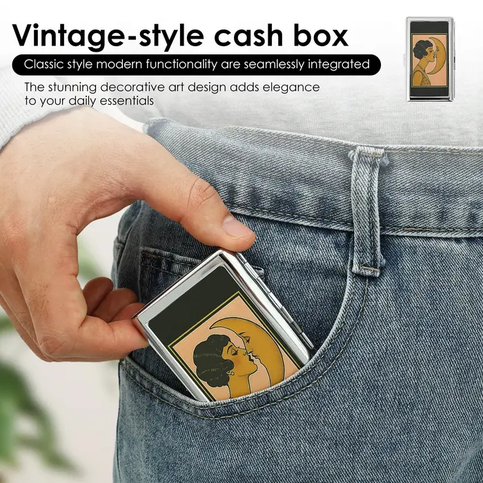 Porte-cartes en métal pour hommes