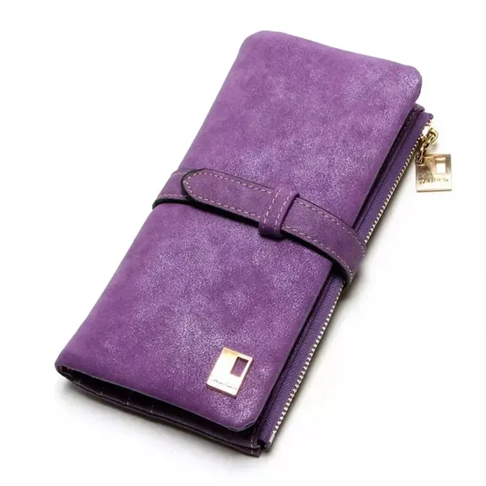 Nouveau Portefeuille Long de Luxe pour Femme