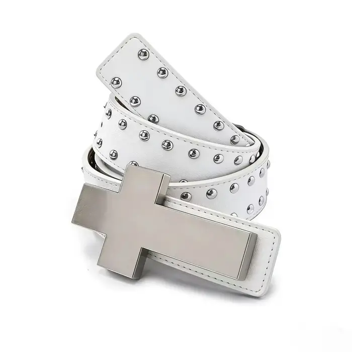 Ceinture Punk Croix pour Hommes Femmes