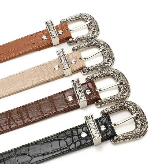 Ceinture gothique rétro noire pour femmes
