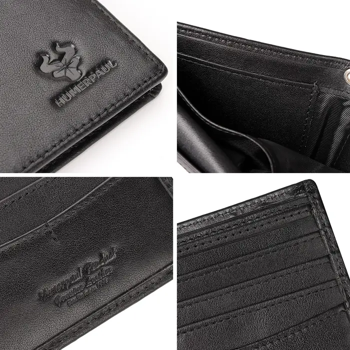 KAVIS Portefeuille en cuir pour homme
