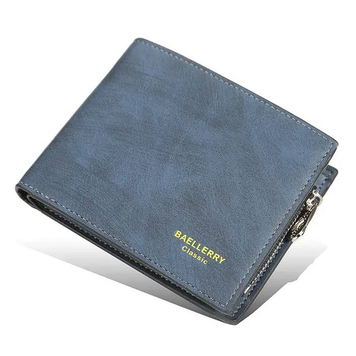 Portefeuille court pour homme Baellerry, porte-monnaie en cuir, porte-cartes, portefeuille simple gi