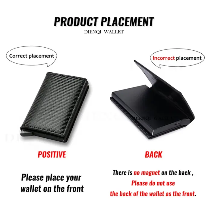 Porte-carte de crédit Anti Rfid