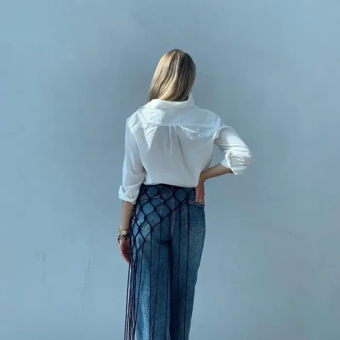 Ceinture en coton tissée à la main