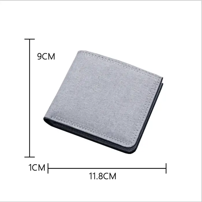 Démons Slayers court toile portefeuille dessin animé Ultra-mince à la mode minimaliste portefeuilles Simple Portable affaires porte-monnaie cadeaux de mode