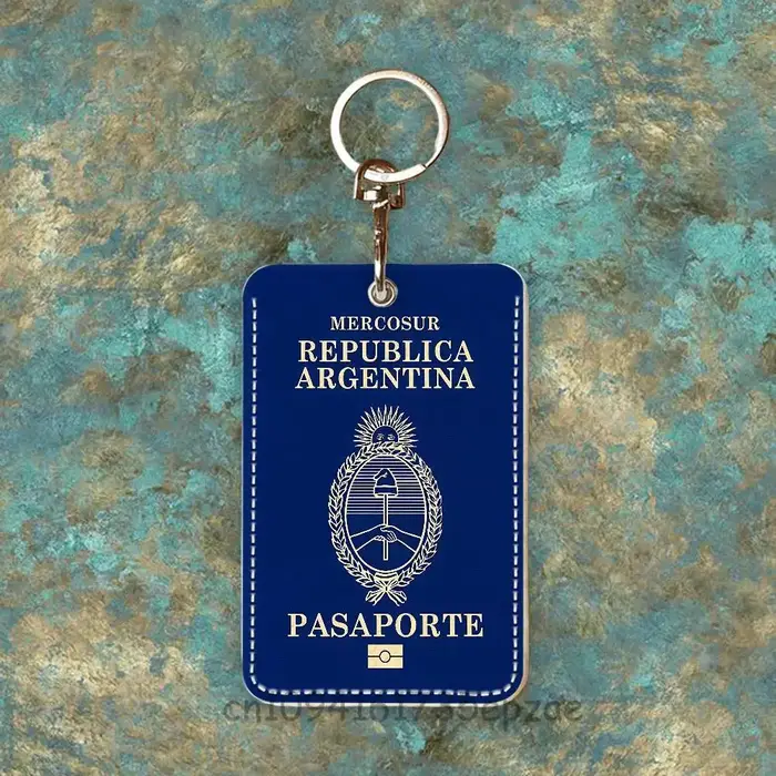 France passeport de voyage yémen Oman étui pour cartes d'accès personnalisé porte-carte en cuir porte-clés