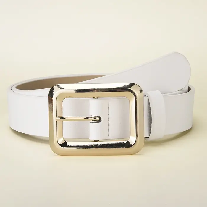 Ceinture à boucle ardillon carrée pour femmes, avec robe, pantalon décontracté, rétro, tendance, cad