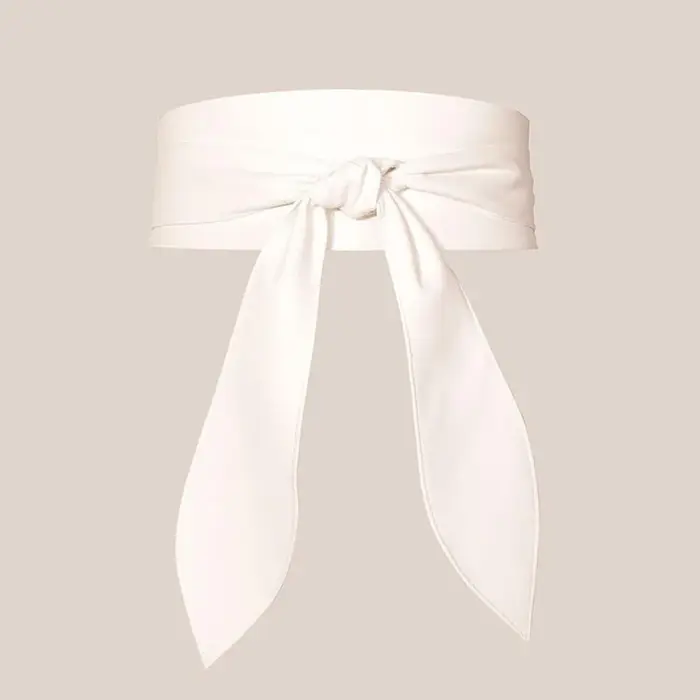 Ceinture Obi large pour femme en cuir PU souple