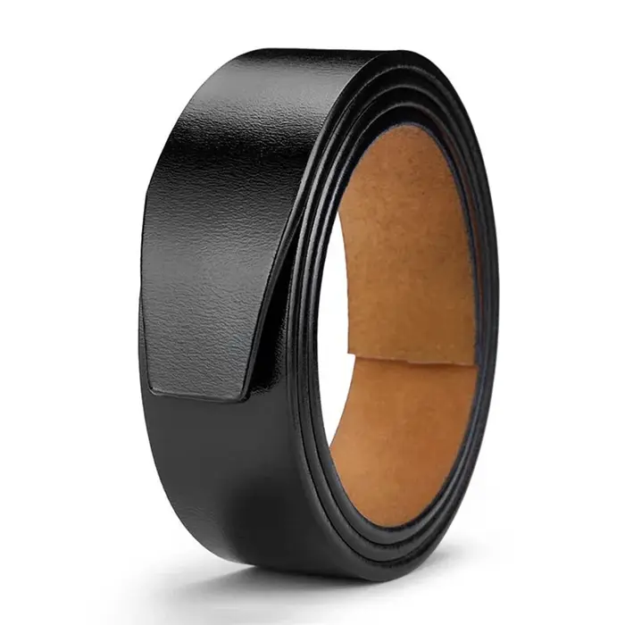 No Buckle 3.5cm Width Genuine Leather Belt Straps Without Automatic Buckle Waist Belts Black Brown P