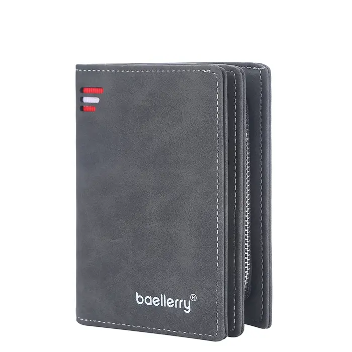 Nouveaux portefeuilles en cuir pour hommes de haute qualité fermeture éclair court design portefeuille Hipster porte-cartes de crédit Inserts porte-monnaie Vintage Walltes