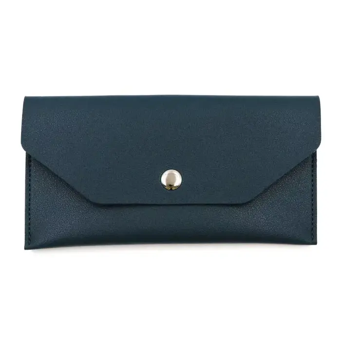 Portefeuille long en cuir PU de couleur unie pour femmes, style coréen minimaliste, pochette multi-cartes, petite bourse à monnaie portable, sac à main quotidien