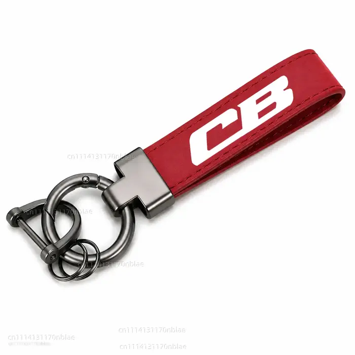 Porte-clés en cuir et daim de haute qualité, porte-clés de moto pour Honda CB 599 600F CB 400 500 CB