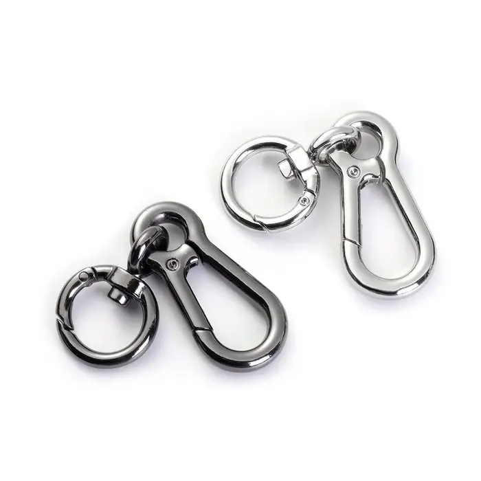Porte-clés à mousqueton en alliage de Zinc