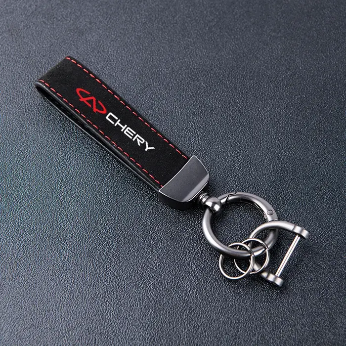 Porte-clés en cuir et daim pour Chery TIGGO 2 3 4 5 7 Pro 8 3X A1 QQ Arrizo
