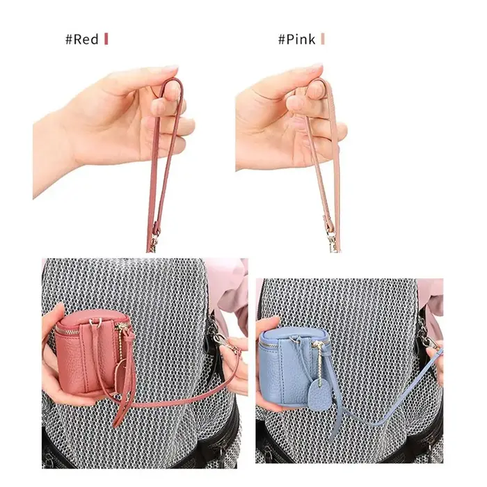 Petite trousse de toilette en cuir PU