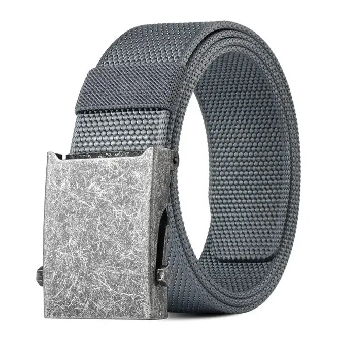 Ceinture en Nylon à boucle automatique à rouleau épaissi-ceinture universelle pour pantalons d'affaires et décontractés pour hommes d'exportation de vente chaude