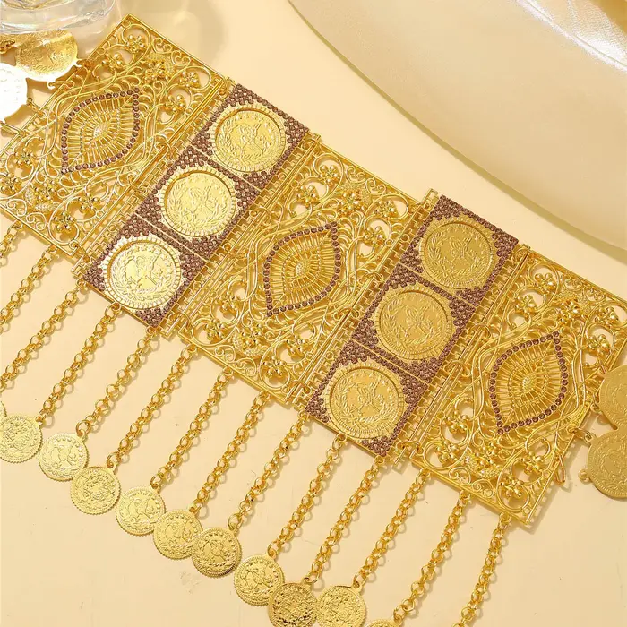 Ceinture de mariée dorée marocaine