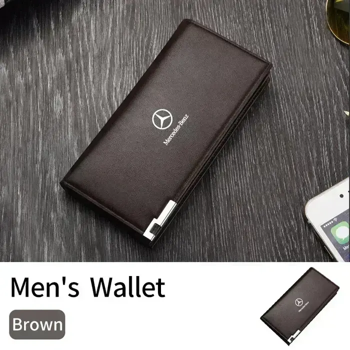 Portefeuille en cuir pour hommes, porte-cartes de crédit, porte-chèques, pochette à monnaie, pour Me