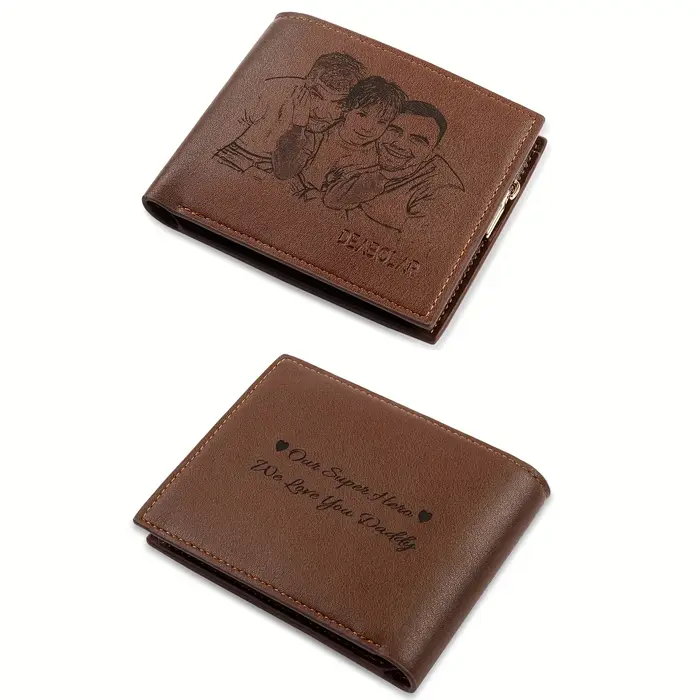 Portefeuille photo personnalisé pour homme