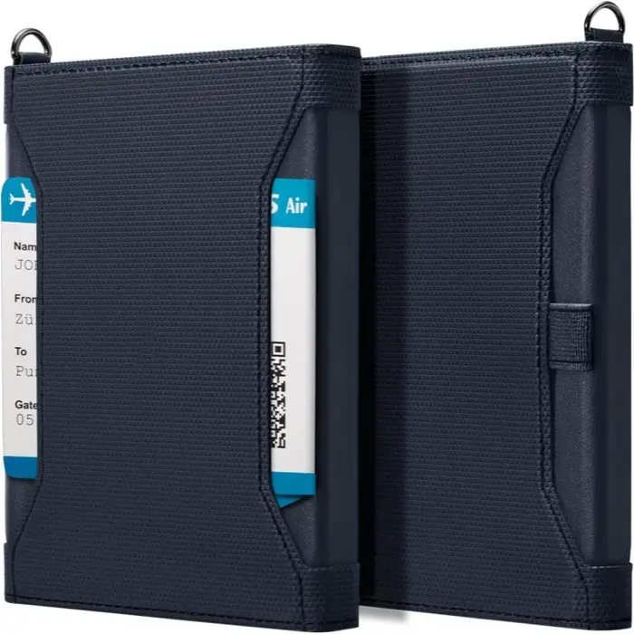 Protection Rfid porte-passeport portefeuille de voyage pour hommes en cuir Multi fonction