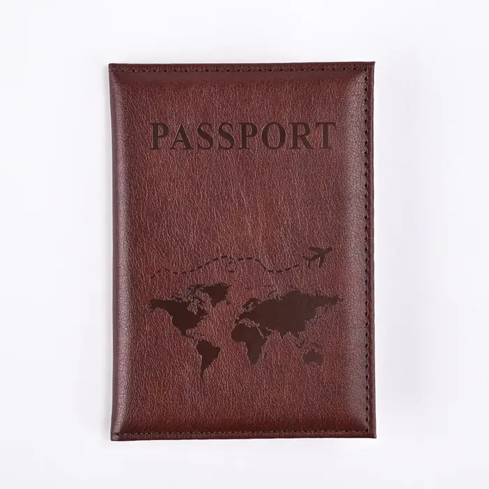 Porte-passeport en PU coloré
