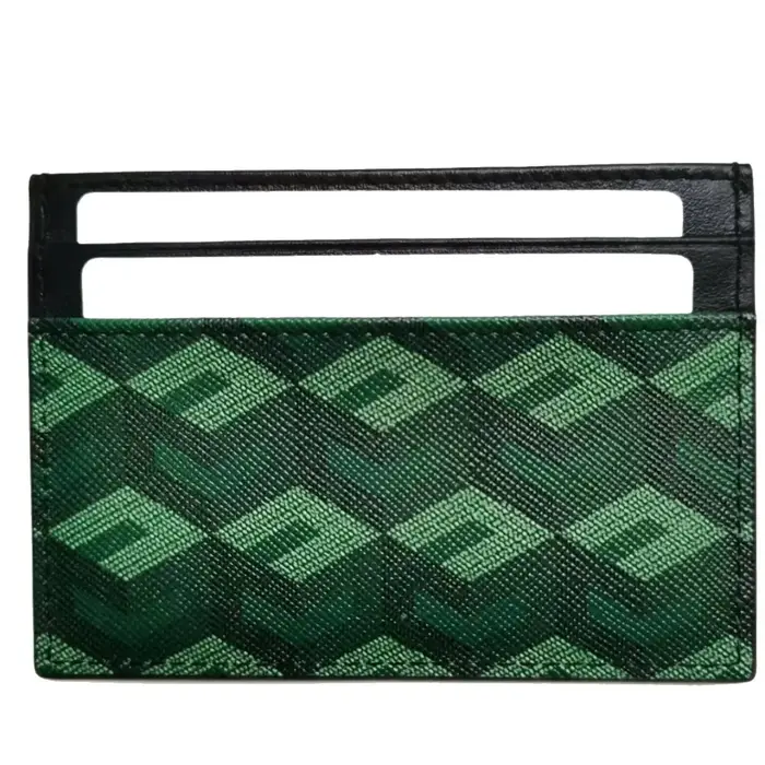 Nouveauté classique mode multi-fonctionnel petit porte-cartes en cuir portefeuille Protection des documents Clip-On motif 3D conception