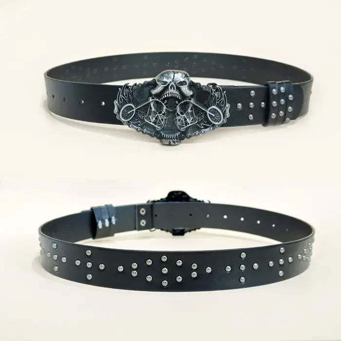 16.8 Grim Reaper – ceinture en cuir Pu pour hommes et femmes