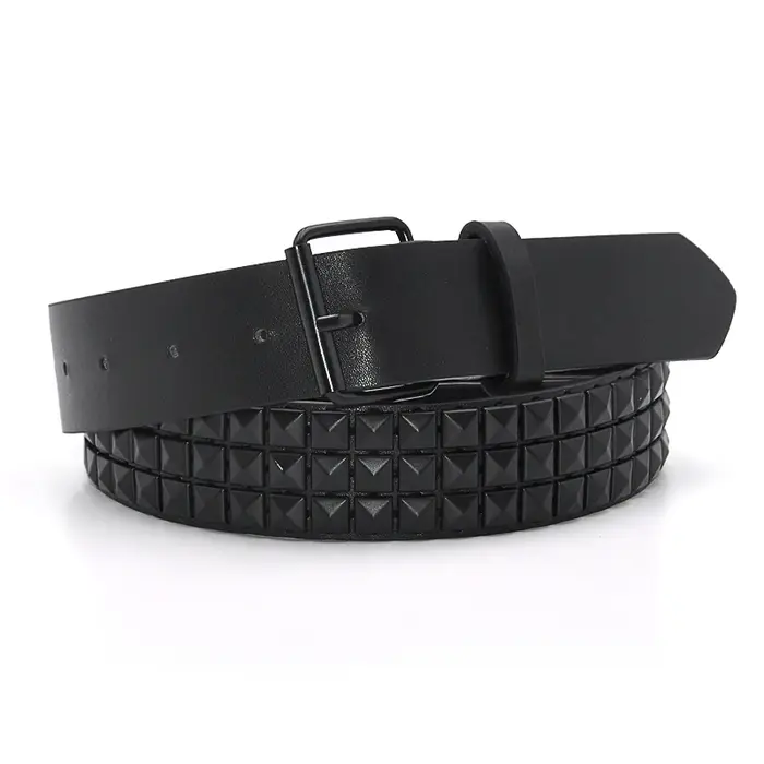 Ceinture à rivets Pyramid Fashion pour hommes et femmes
