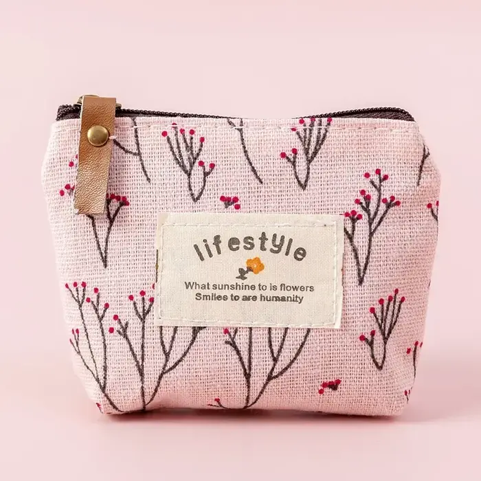 Porte-monnaie floral frais pour femmes