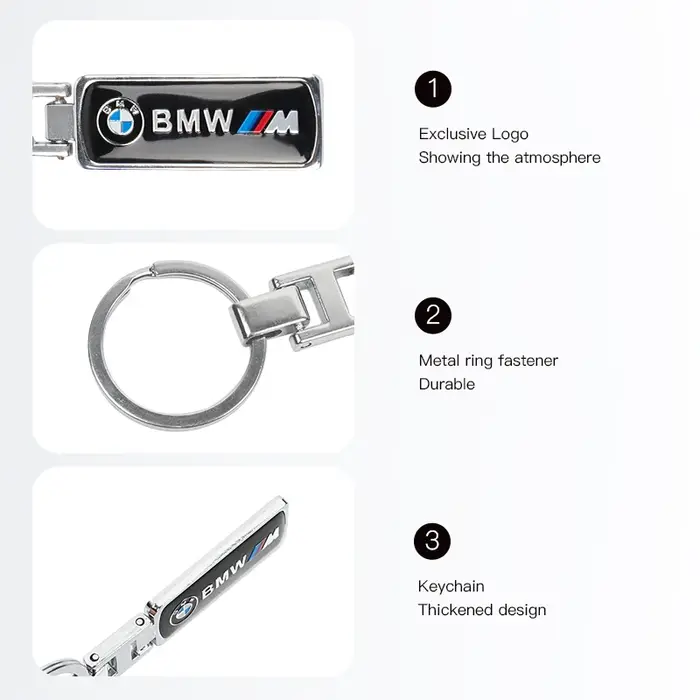 Porte-clés en alliage pour voiture BMW